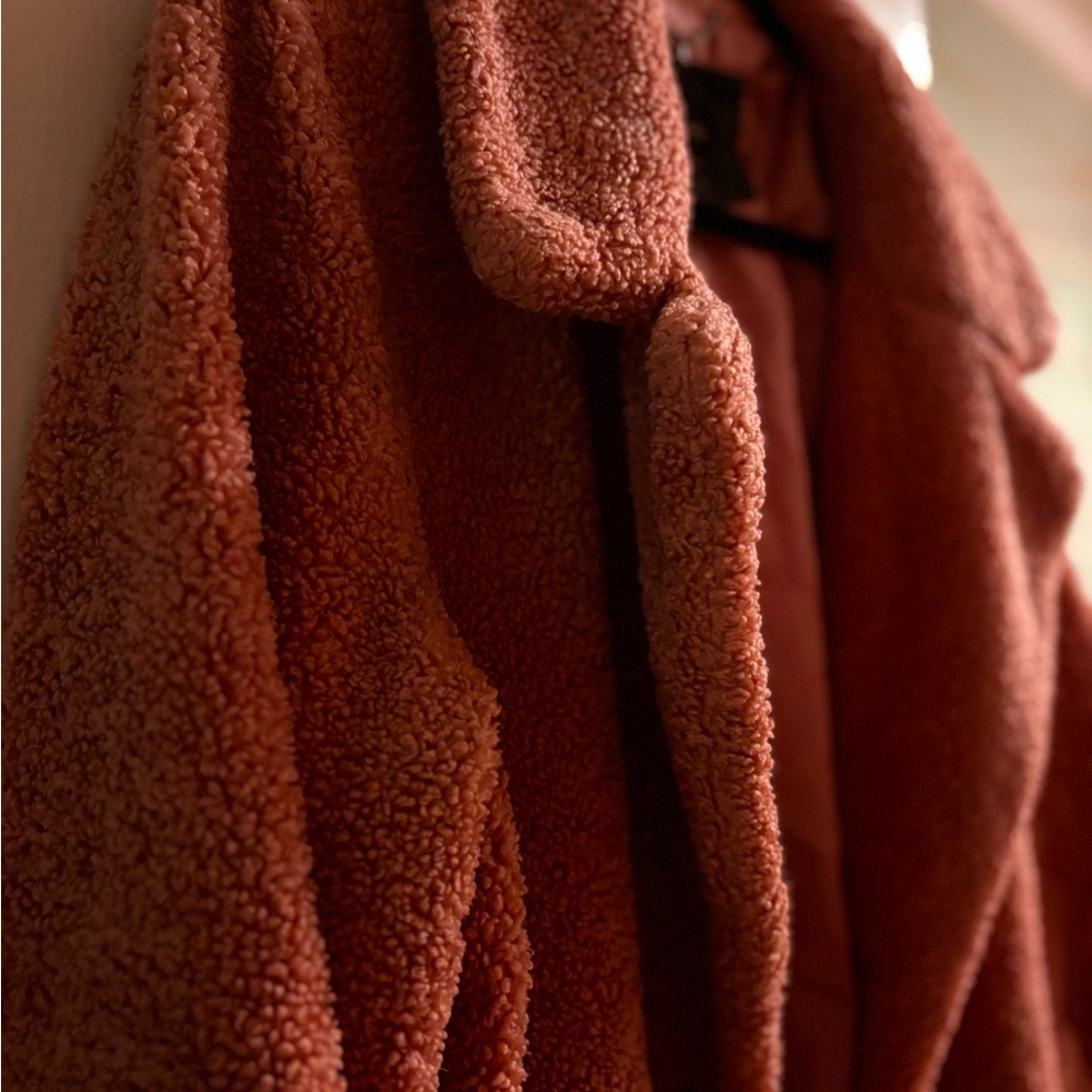 Cozy Sherpa Coat in Pink